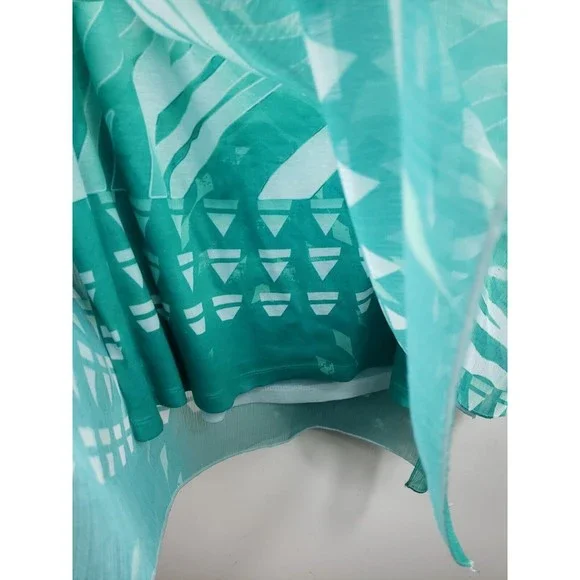 G collection womens green top size XL layered - Picture 8 of 10